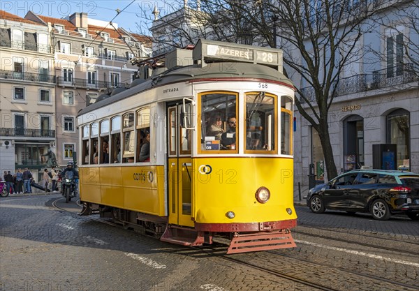 Tram at Praca Luis de Camoes