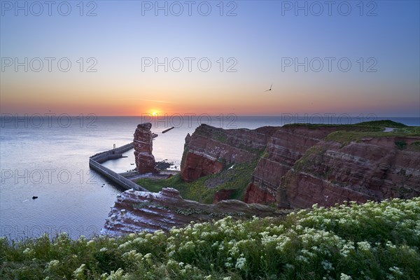 Lange Anna with cliffs on the high seas island of Helgoland