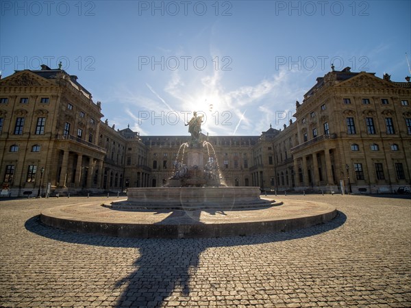 In front of the Wuerzburg Residenz