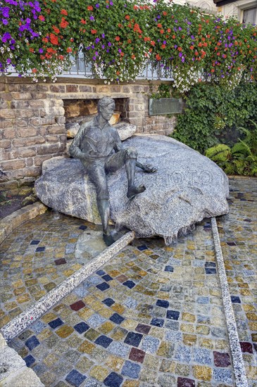 The Kneipp fountain with flower decoration