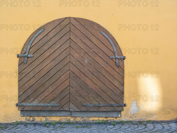 Gate with iron fittings