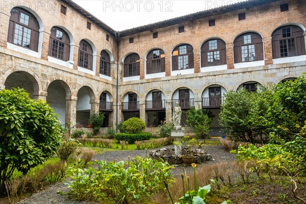 Patio of the old Santa Clara Monastery in the town of Azkoitia next to the Urola river. Founded by Don Pedro de Zuazola