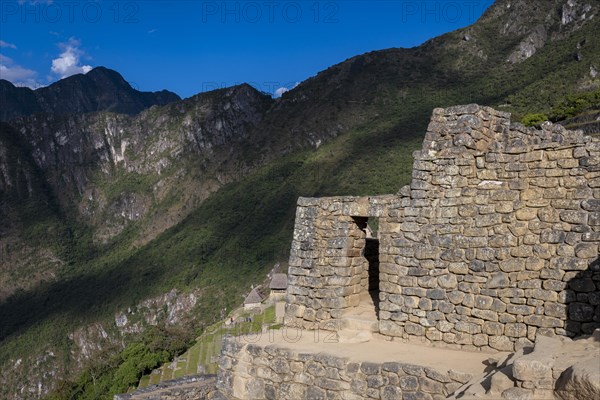 A view of Machu Picchu ruins