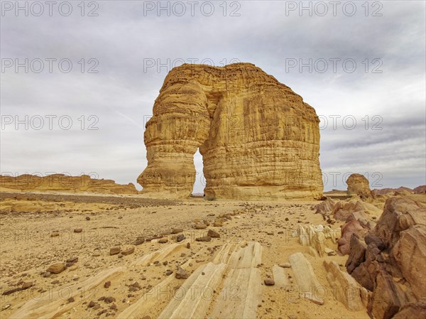 Jabal AlFil or Elephant Rock near Al'Ula