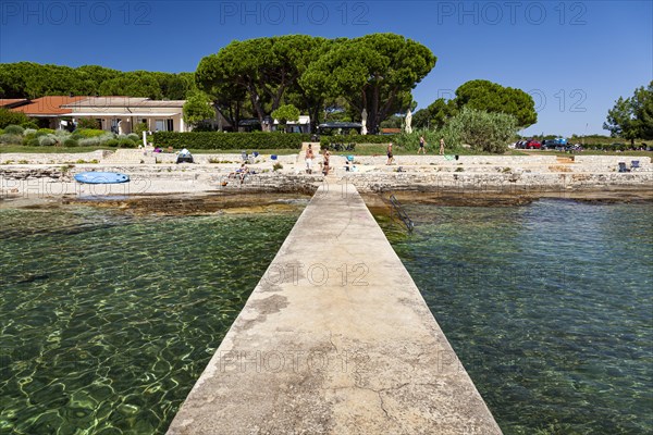 Beach on the stone coast of Beach Kastanija