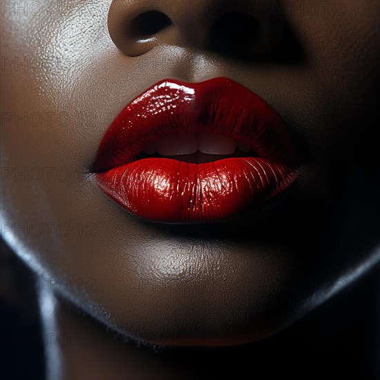 Close-up of a woman's lips