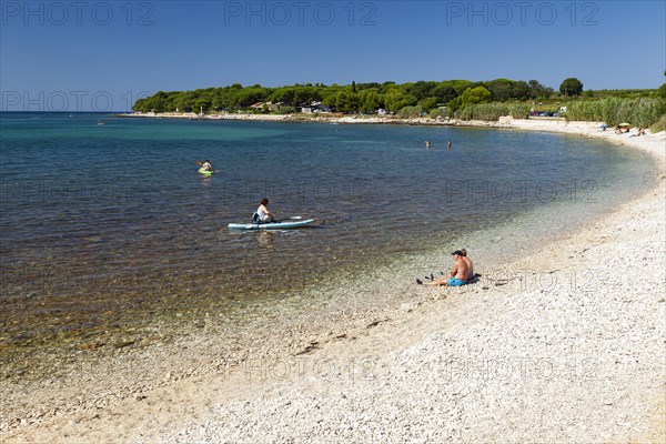 Beach on the stone coast of Beach Kastanija