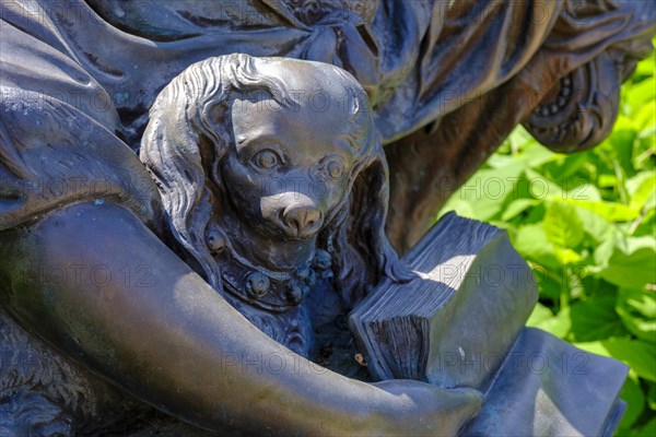 Deatil Monument Statue of Margravine Wilhelmine of Bayreuth