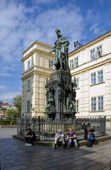 Monument to Charles IV by sculptor Ernst Julius Haehnel