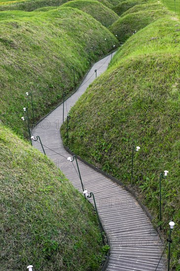 First World War One trench of the Battle of the Somme