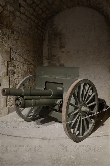 Russian field gun 76. 2 mm divisional gun model 1902 in the Fort de la Pompelle