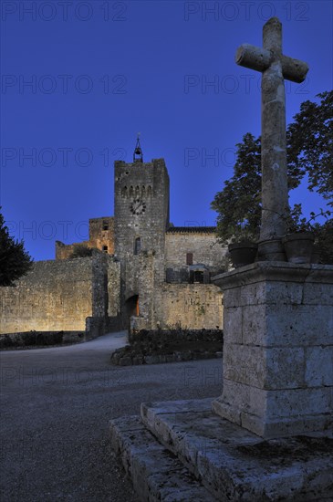 The mediaeval fortified village Larressingle in the Pyrenees