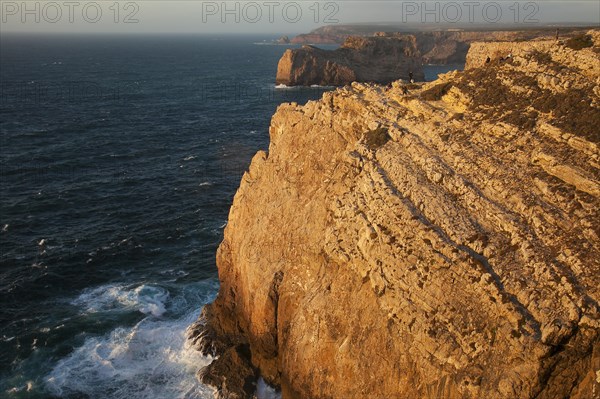 Sea cliffs along the north shore of Cape St. Vincent