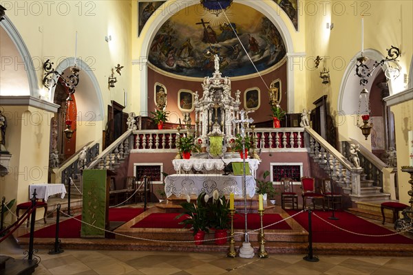 Church altar in the church of St. Pelagia