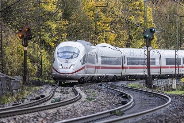 ICE of Deutsche Bahn on the way on the Geislinger Steige