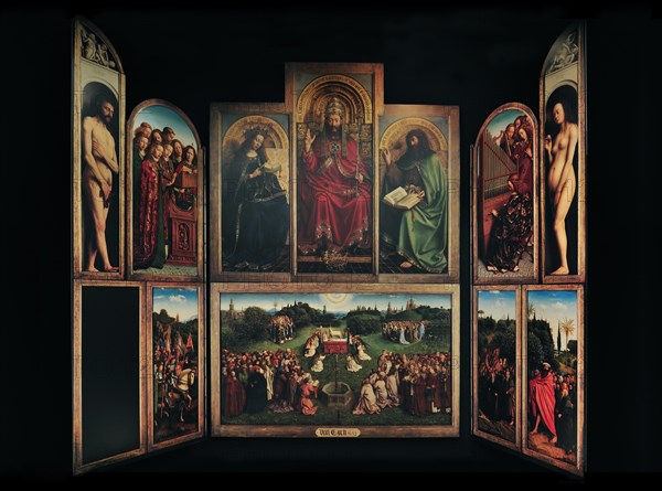 Replica of the Ghent Altarpiece or Adoration of the Mystic Lamb