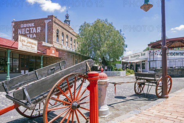 Old wooden carts