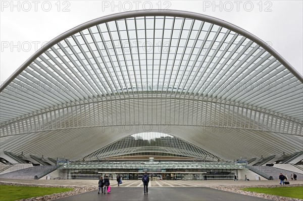 The Liege-Guillemins train station at Liege