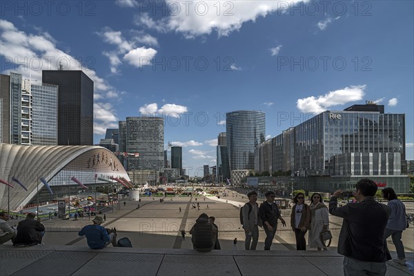 View from the Grand Arche onto La Defence