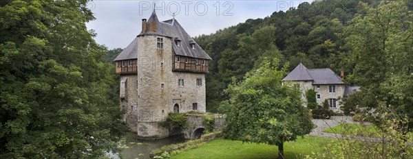 13th Century keep of Castle Carondelet at Crupet in the Ardennes