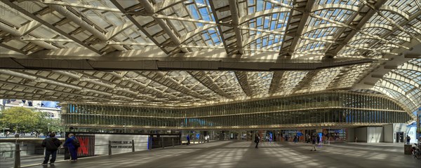 Modern architecture of Westfield Forum des Halles