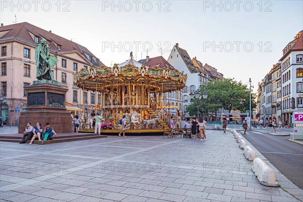 Place Gutenberg of Strasbourg in France