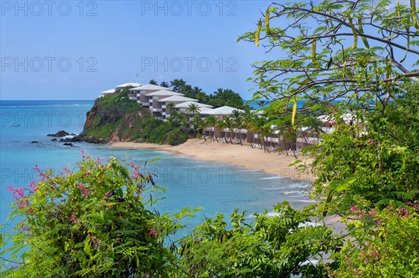 Curtain Bluff Resort on a rocky promontory along the south coast of the island Antigua