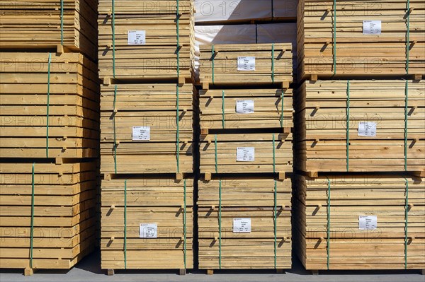 Board and beam stacking in a sawmill