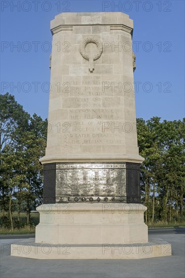 The British First World War One Nieuwpoort Memorial to the Missing at Nieuport