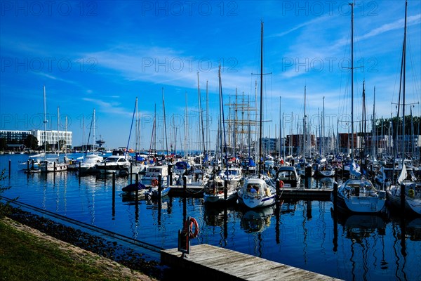 Pleasure craft harbour on the Priewall peninsula