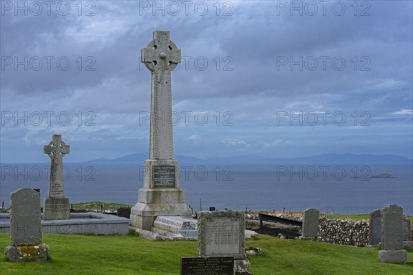 Flora MacDonald's monument on the Kilmuir Cemetery