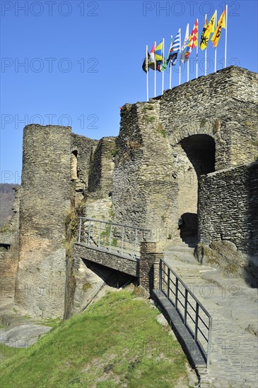 Ruined medieval castle in La Roche-en-Ardenne