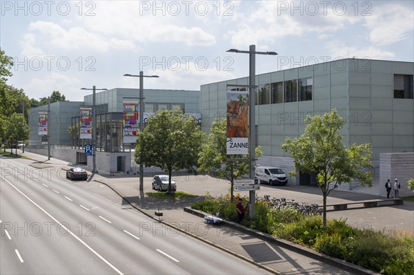 Posters in front of the Museum Folkwang