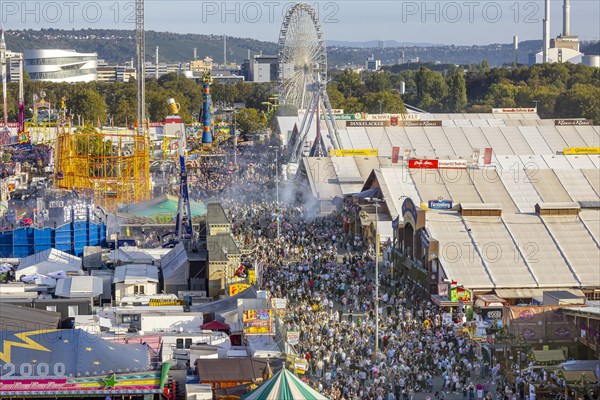 The Stuttgart Folk Festival at the Cannstatter Wasen is one of the most important traditional festivals in Germany. In addition to the large marquees