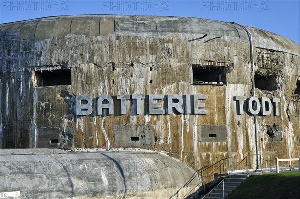 Atlantic Wall Museum with Second World War Two bunker Batterie Todt