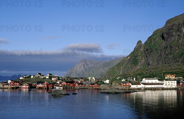 Fishing village A in the municipality of Moskenes in Nordland county