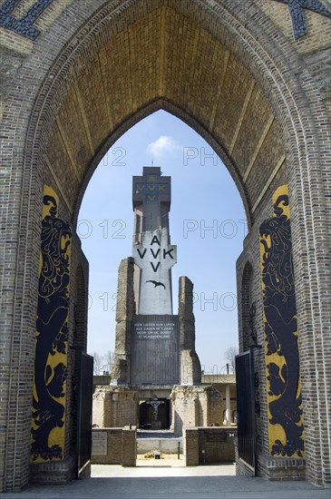 The First World War One monument Gate of Peace and the IJzertoren