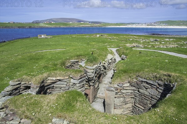 Remains of earthhouse at Jarlshof