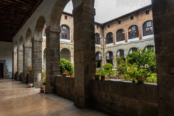 Patio of the old Santa Clara Monastery in the town of Azkoitia next to the Urola river. Founded by Don Pedro de Zuazola