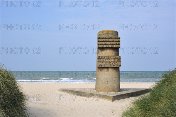 Second World War Two Liberation monument at WW2 Juno Beach
