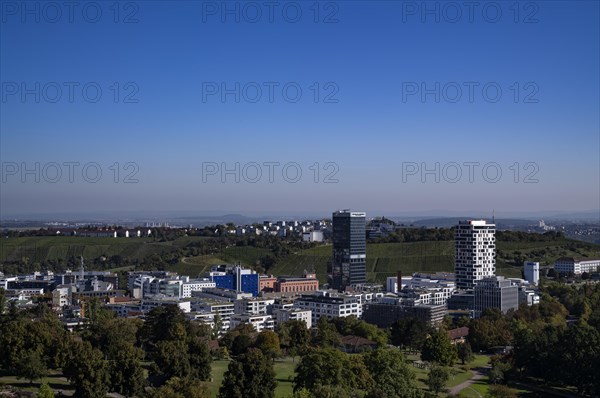 View of Feuerbach district from Killesberg tower