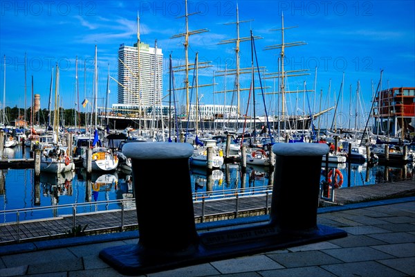 Pleasure craft harbour on the Priewall peninsula