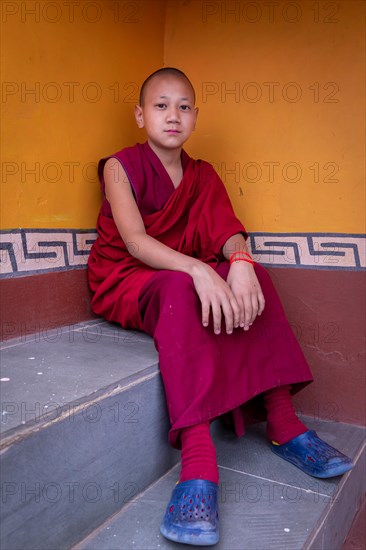 Young monk from Spituk Monastery