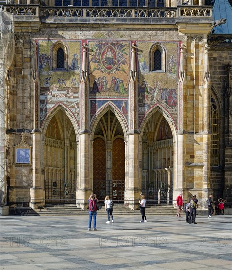 Golden Gate with mosaic of the Last Judgement at St Vitus Cathedral