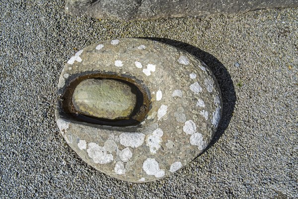 Stone quern at Jarlshof