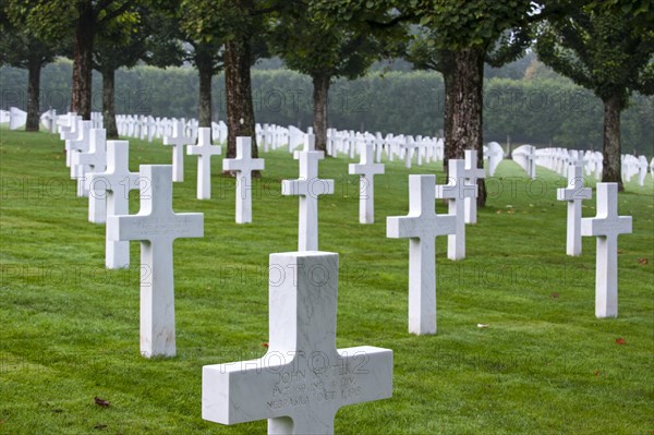 Graves of First World War One soldiers at the Meuse-Argonne American Cemetery and Memorial