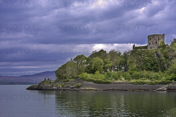 15th century Dunollie Castle ruins near Oban