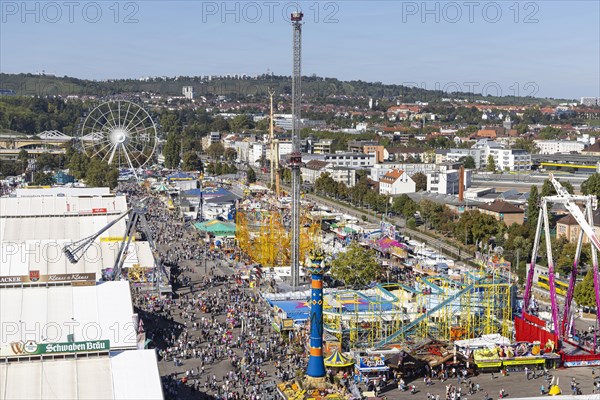 The Stuttgart Folk Festival at the Cannstatter Wasen is one of the most important traditional festivals in Germany. In addition to the large marquees