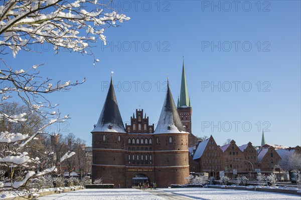 The Brick Gothic city gate Holstentor