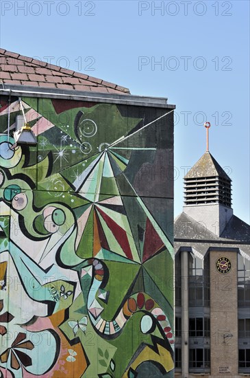 Wall painting and the faculty of theology at the university of Louvain-la-Neuve